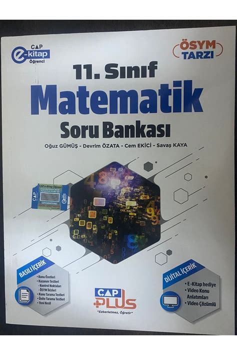 Çap Yayınları Plus 11 Sınıf Matematik Soru Bankası 2023 Fiyatı