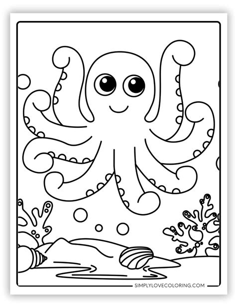 Octopus Coloring Pages Free Pdf Printables In Octopus Coloring