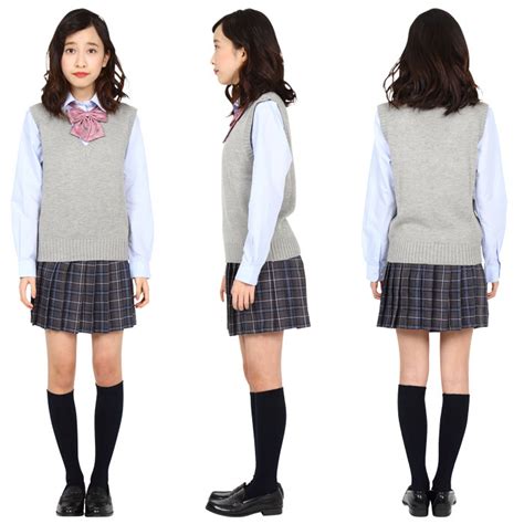 TEENS EVER 16AW ベスト 杢グレー Mサイズ スクールベスト 女子 レディース 制服 Vネック 高校生 中学生 学校 無地