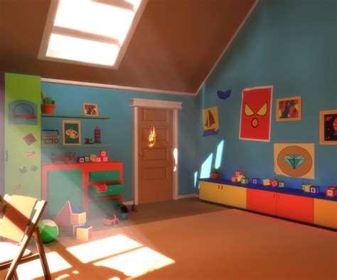 Artstation Asset Cartoons Bedroom 02 3d Model Resources