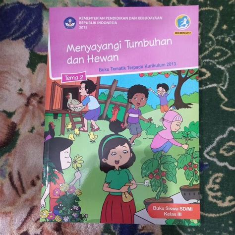 Jual ORIGINAL BUKU TEMATIK TERPADU KELAS 3 SD TENA 2 MENYAYANGI