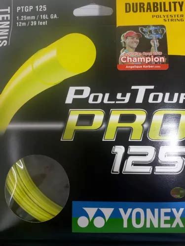 Corda Yonex Poly Tour Pro Amarela Kit Sets Parcelamento