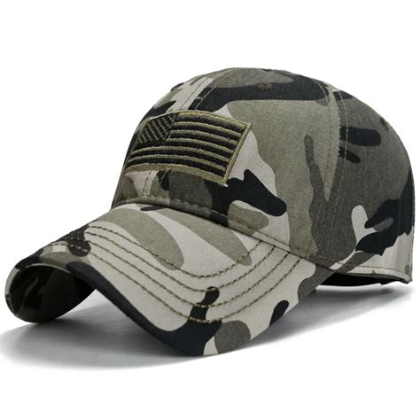 Kuyomens 2018 Spring New Camo Flat Cap Us Army Cap Men Baseball Cap