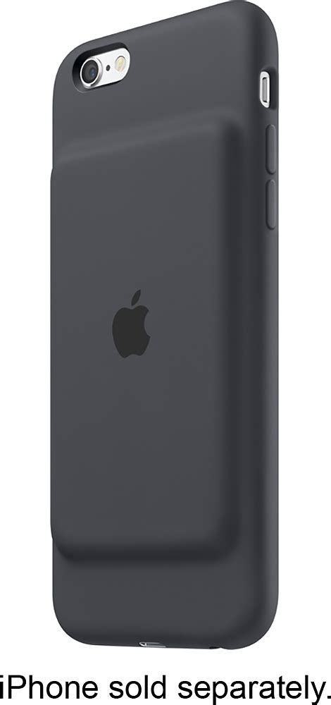 Best Buy: Apple Smart Battery Case for Apple® iPhone® 6 and 6s Charcoal ...