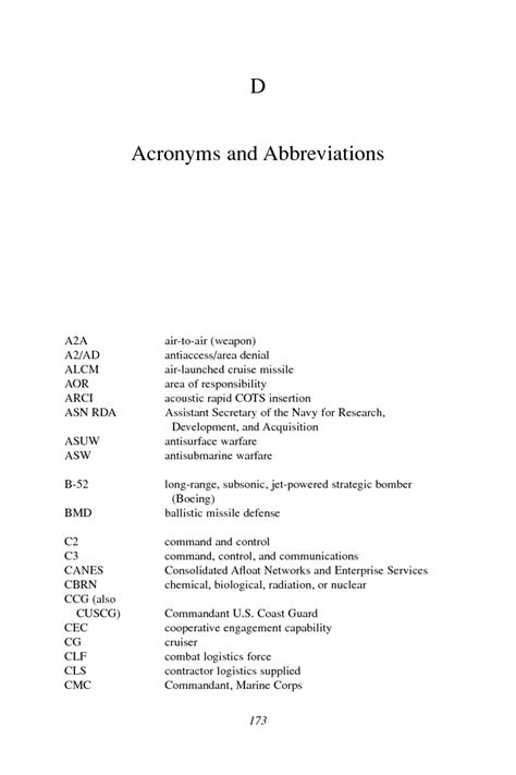 Appendix D Acronyms And Abbreviations Responding To Capability