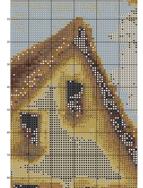 Cross Stitch Pattern House Cross Stitch Pattern Pdf Pattern