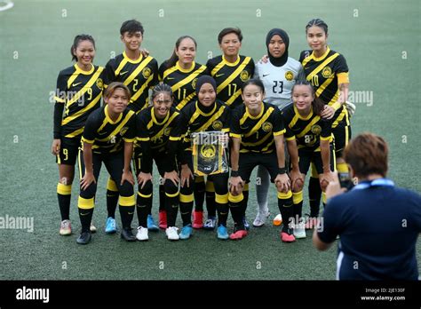 Malaysia National Women Football Team during group photo session before ...