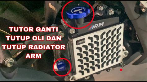 Pasang Tutup Oli Arm Tutup Radiator Aerox Connected Abs Youtube