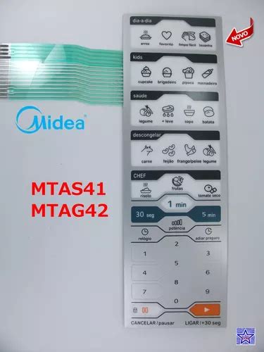 Membrana De Microondas Midea Mtas41 Mtag42 Nova Parcelamento Sem