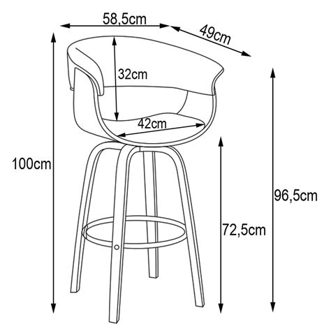 Kit 03 Banquetas para Cozinha Giratória Brenna Base Madeira PU