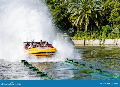 Jurassic Park Ride At Universal Studios Hollywood Editorial Photo ...