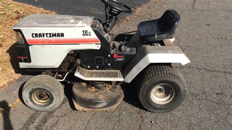 Craftsman 12hp Riding Mower Idling Youtube