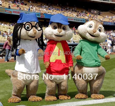 Alvin And The Chipmunks Cartoon Character Costume Mascot