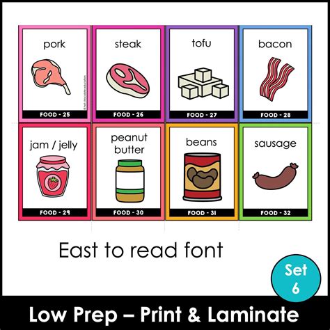 Food Group Vocabulary Flashcards Meat Dairy Protein Hot Chocolate