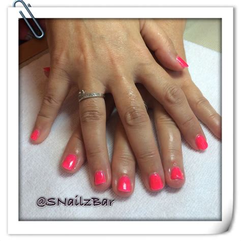 Neon Pink Shellac Pink Shellac Nails Shellac Nails