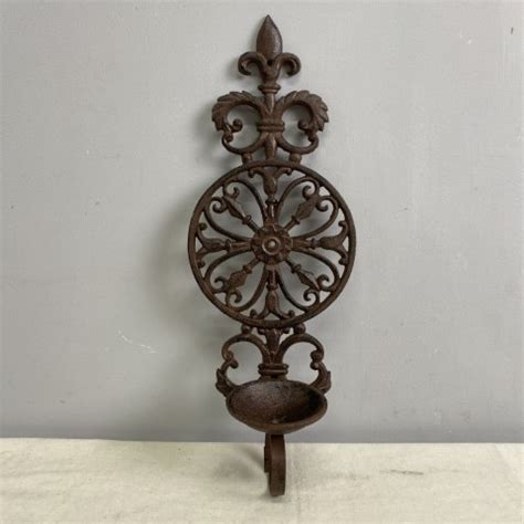 Cast Iron Wall Candle Holder Interiorwise French Vintage