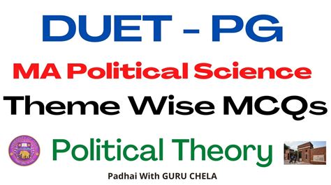 Important Mcqs On Political Theory For Ma Political Science Entrance