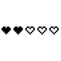 Heart pixel Rating Icon - Free PNG & SVG 765397 - Noun Project