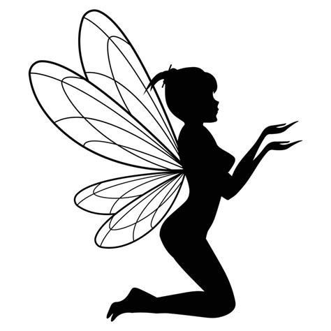 Cute Fairy Silhouette Illustration Graphic 16268885 Vector Art At Vecteezy