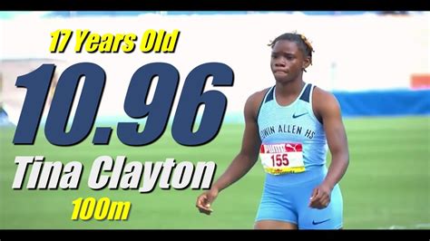 Tina Clayton Serena Cole Tia Clayton Girls 100m Final Youtube