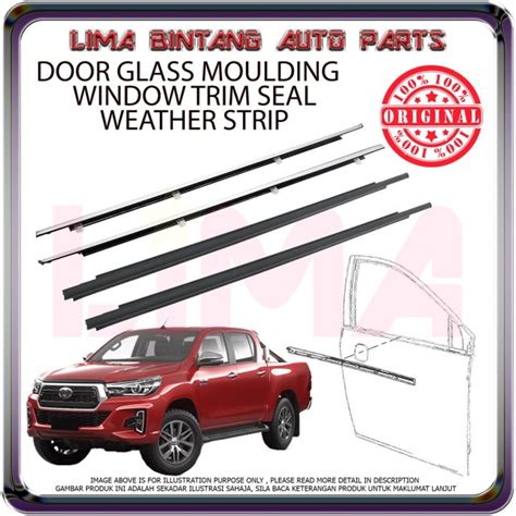 Toyota Hilux Revo Rogue Rocco Gun Gun Door Glass Moulding