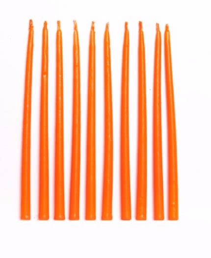 Velas Finas X Un Fluo Naranja Distribuidora La Colo