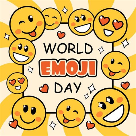 Concepto Del D A Mundial Del Emoji O Del D A De La Sonrisa Con Lindas