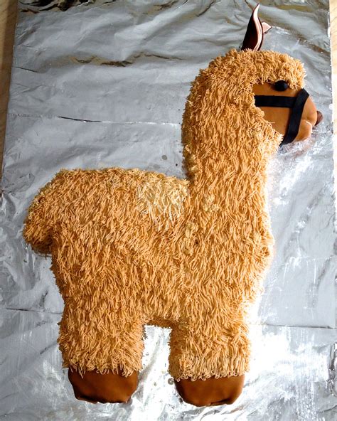 Llama Cake For The Boys Birthday Pretty Darn Big Cake But Lots Of