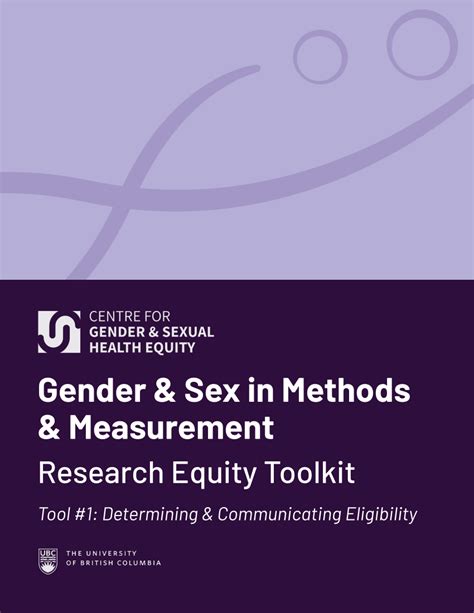 Pdf Gender And Sex In Methods And Measurement Research Equity Toolkit