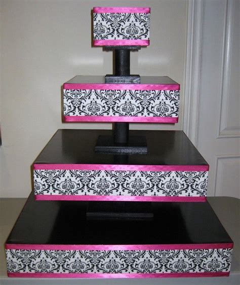 4 Tiered Square Cupcake Stand