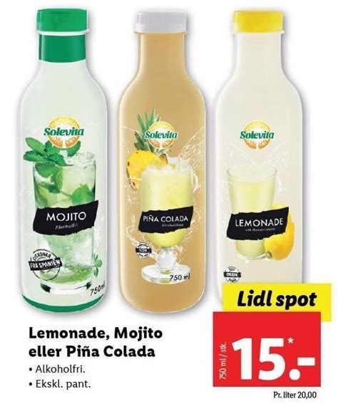 Solevita Lemonade Mojito Eller Pi A Colada Tilbud Hos Lidl