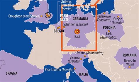 Le Principali Basi Militari Usa In Europa E Nel Mediterraneo Limes