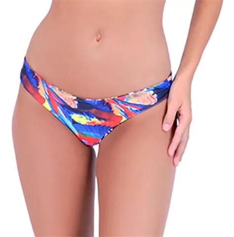 Bikini Calz N Colaless Reversible Estampado Rojo Cuotas Sin Inter S