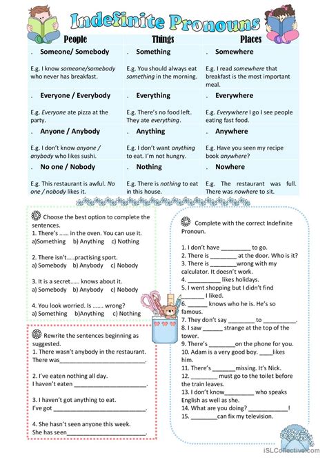 Indefinite Pronouns English Esl Worksheets Pdf Doc 0 Hot Sex Picture