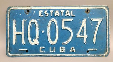 Authentic Cuban License Plates Edu Svet Gob Gt