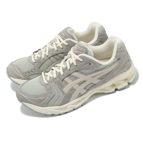 Asics 休閒鞋 Gel Kayano 14 男鞋 灰 米白 白鼠尾草 麂皮 復古跑鞋 亞瑟士 1201a161028 休閒鞋