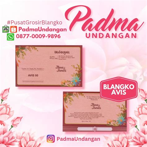 087700099896 Padma Undangan Grosir Blangko Undangan Nikah Kartu