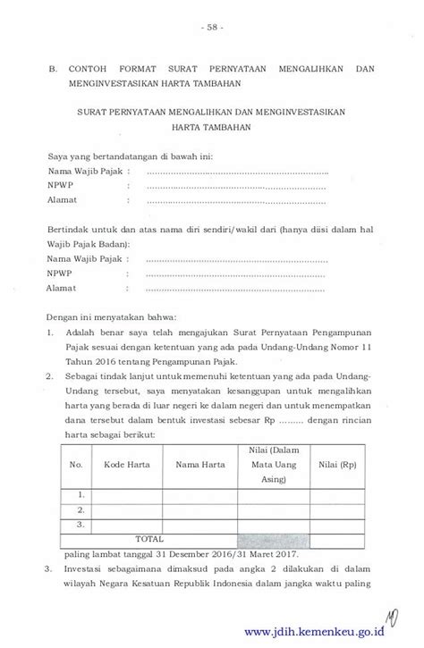 Surat Pernyataan Nominee Newstempo