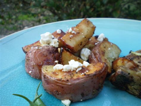 Herbed Greek Roasted Potatoes With Feta Cheese Recipe Food