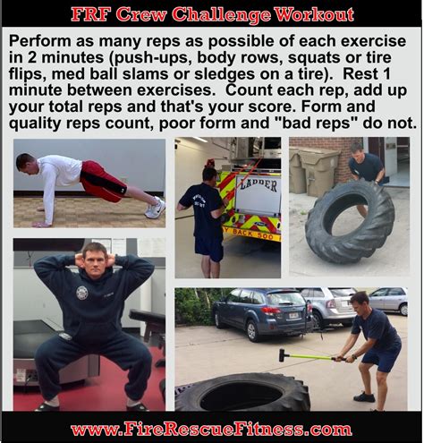 Firefighter Crew Challenge Workout Fire Rescue Fitness