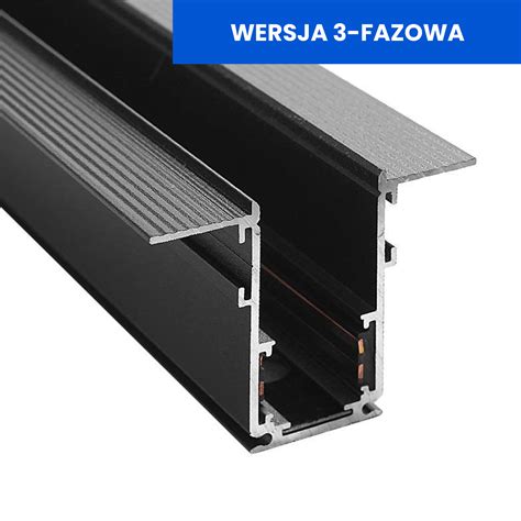 Szyna Magnetyczna Black Line 3 Fazy Podtynkowa 200cm Led Expert