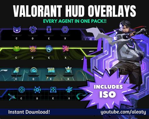 Valorant Hud Overlays Twitch Overlay Obs Overlay Etsy