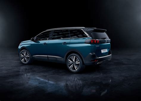 Photo 3 4 Arrière Peugeot 5008 Ii Restylée Bleu Célèbes 202 Photos Peugeot Féline