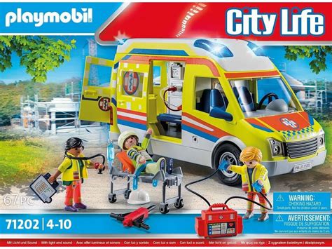 Acheter Playmobil City Life Ambulance Avec Son Et Lumi Re