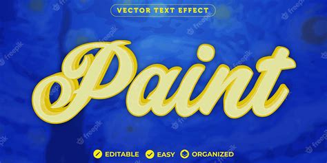 Premium Vector Paint Text Effectfully Editable Font Text Effect