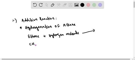 SOLVED:Give an example of an addition reaction.