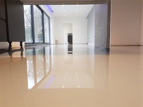 Light Grey Epoxy Resin Floor All Works Carried Out By Pmr Chelmsford