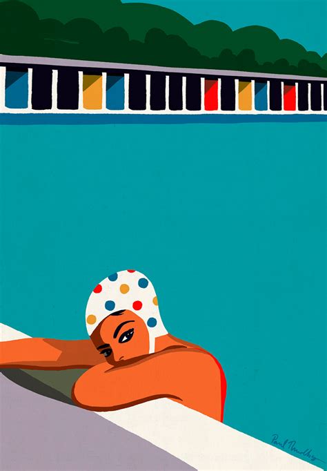 Paul Thurlby Handsome Frank Illustration Agency Sand Surfing Lido