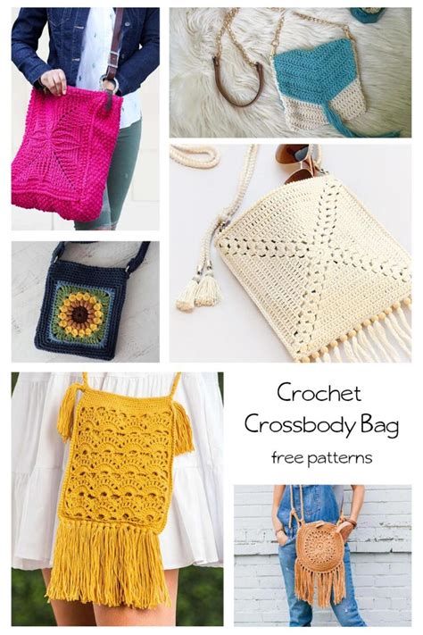 Free Crochet Crossbody Bag Patterns Made From Yarn