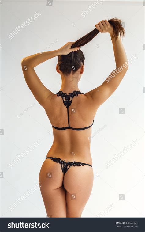 Beautiful Sexy Blonde Underwear Bikini Posing Stock Photo 490577023 Shutterstock